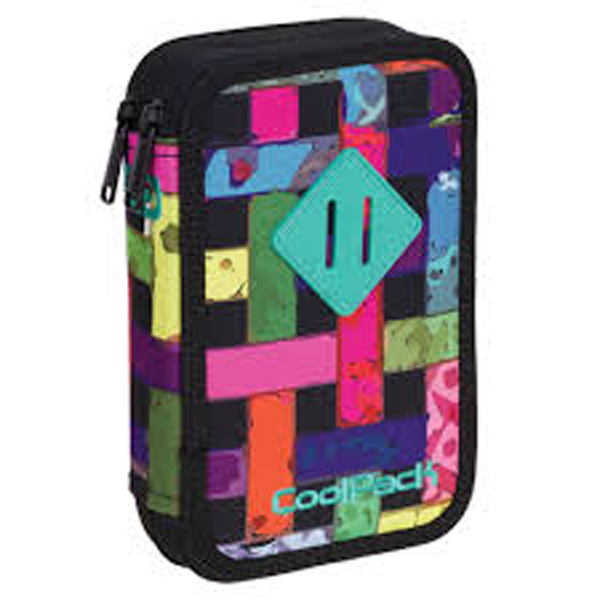 RIBBON GRID A448 COOLPACK 2-FACH 35-teilig Mäppchen Federmappe Federtasche