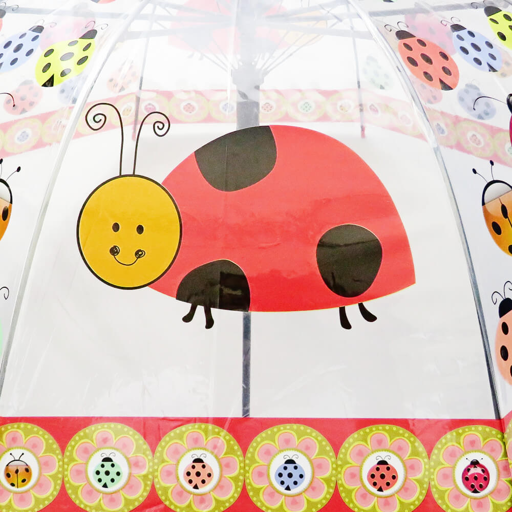 Transparent Kuppel-Schirm Stockschirm Kinder Regenschirm 