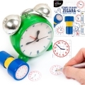 Stempel pieczątka do nauki godzin na zegarze dla dzieci KIDEA