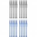 20 szt. x długopis BIC Round Stic Classic 1,0 mm: 10x niebieski + 10x czarny