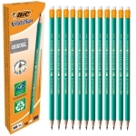 12x ołówek hb/2 BIC evolution original z gumką, wykonany z żywicy bezdrzewnej