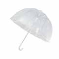 Duża parasolka przezroczysta głęboka, biała