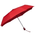 Automatyczna składana klasyczna parasolka czerwona, otwierana jednym przyciskiem