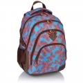 Plecak szkolny młodzieżowy Astra Head HD-115, niebieski w czerwone motyle