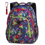 Dwukomorowy plecak szkolny CoolPack Strike 26L, Geometric Shapes A201