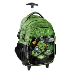 Lekki plecak szkolny na kółkach Paso, PP23XL-997 dla fana Minecraft