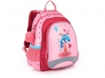 Plecak przedszkolny dla dziewczynki Topgal SISI 21024 G + puchata przywieszka