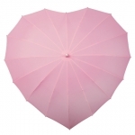 Parasolka w kształcie serca w kolorze jasno różowym