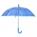 Automatyczna parasolka przezroczysta NIEBIESKA