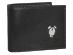 Klasyczny skórzany portfel męski Harvey Miller, czarny