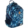 Plecak szkolny młodzieżowy Astra Hash HS-17, niebieskie trójkąty