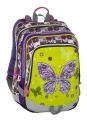 Trzykomorowy plecak szkolny dla dziewczynki Bagmaster, ALFA_8_A