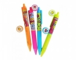 4 zapachowe ekologiczne długopisy żelowe Neonowe Smens, SCENTCO