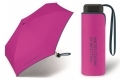 Mała parasolka Benetton ULTRA MINI 17 cm, różowo-grafitowa