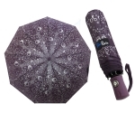 Automatyczna parasolka damska Blue Rain, fioletowa w kropelki
