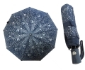 Automatyczna parasolka damska Blue Rain, granatowa w kropelki