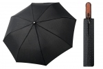 Automatyczna MOCNA parasolka XXL Doppler 125 cm CZARNA W ROMBY