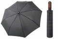 Automatyczna MOCNA parasolka XXL Doppler 125 cm CZARNA W KRATKĘ