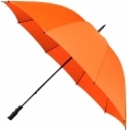 Bardzo duża, wytrzymała parasolka w kolorze pomarańczowym