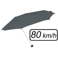 Składana damska parasolka sztormowa, 80 km/h, szara