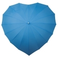 Parasolka w kształcie serca w kolorze błękitnym