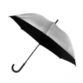 Automatyczna długa parasolka w kolorze srebrnym