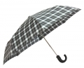 Wiatroszczelna parasolka męska, składana,  automatyczna, w kratkę