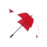 Automatyczna bardzo duża parasolka w kolorze biało-czerwonym