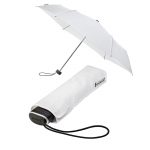Mała klasyczna płaska parasolka damska, biała