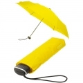 Mała klasyczna płaska parasolka damska, żółta