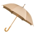 Automatyczna parasolka z drewnianą rączką, beż