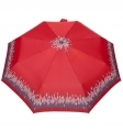 Mocna automatyczna parasolka damska marki Parasol, czerwona z lamówką