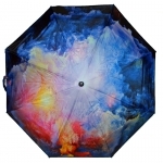Automatyczna długa parasolka damska seria malarstwo: jesienny sztorm