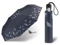 Automatyczna parasolka damska Pierre Cardin granatowa w piórka