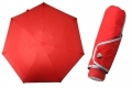 Ultra lekka mini parasolka damska 18 cm, czerwona