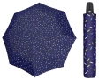 Automatyczna mocna parasolka damska Doppler Derby - niebieska w listki