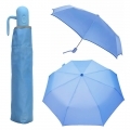Mocna automatyczna parasolka damska Stork, niebieska z lamówką