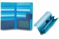 Bardzo duży skórzany portfel damski DuDu®, 534-1186 niebieski
