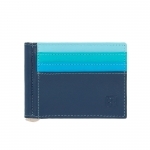 SUPER cienka skórzana banknotówka męska DuDu® 534-1150 niebieska