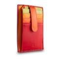 Skórzany portfel na karty, DuDu®, 534-1182 czerwony