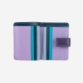 Skórzany mały portfel damski DuDu®, 534-1196 fioletowy + niebieski