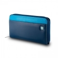 Skórzany portfel damski saszetka DuDu®, 534-276 niebieski