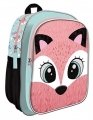 Plecak przedszkolny, Bambino FOX pluszowy lisek z odstającymi uszami
