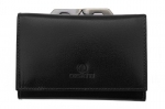 Skórzany portfel damski Orsatti D-02A w kolorze czarnym