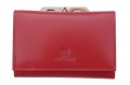 Skórzany portfel damski Orsatti D-02C w kolorze czerwonym