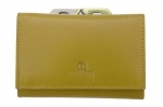Skórzany portfel damski Orsatti D-02H w kolorze musztardowym