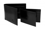 Skórzany podwójny portfel męski Orsatti M03A w kolorze czarnym