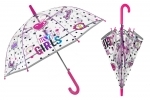 Parasolka dziecięca AUTOMATYCZNA z odblaskową lamówką HEY GIRLS
