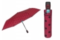Automatyczna parasolka damska Perletti, czerwona w GROCHY