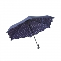Składana na 5 płaska parasolka damska Perletti, fioletowa